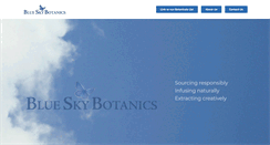 Desktop Screenshot of blueskybotanics.com
